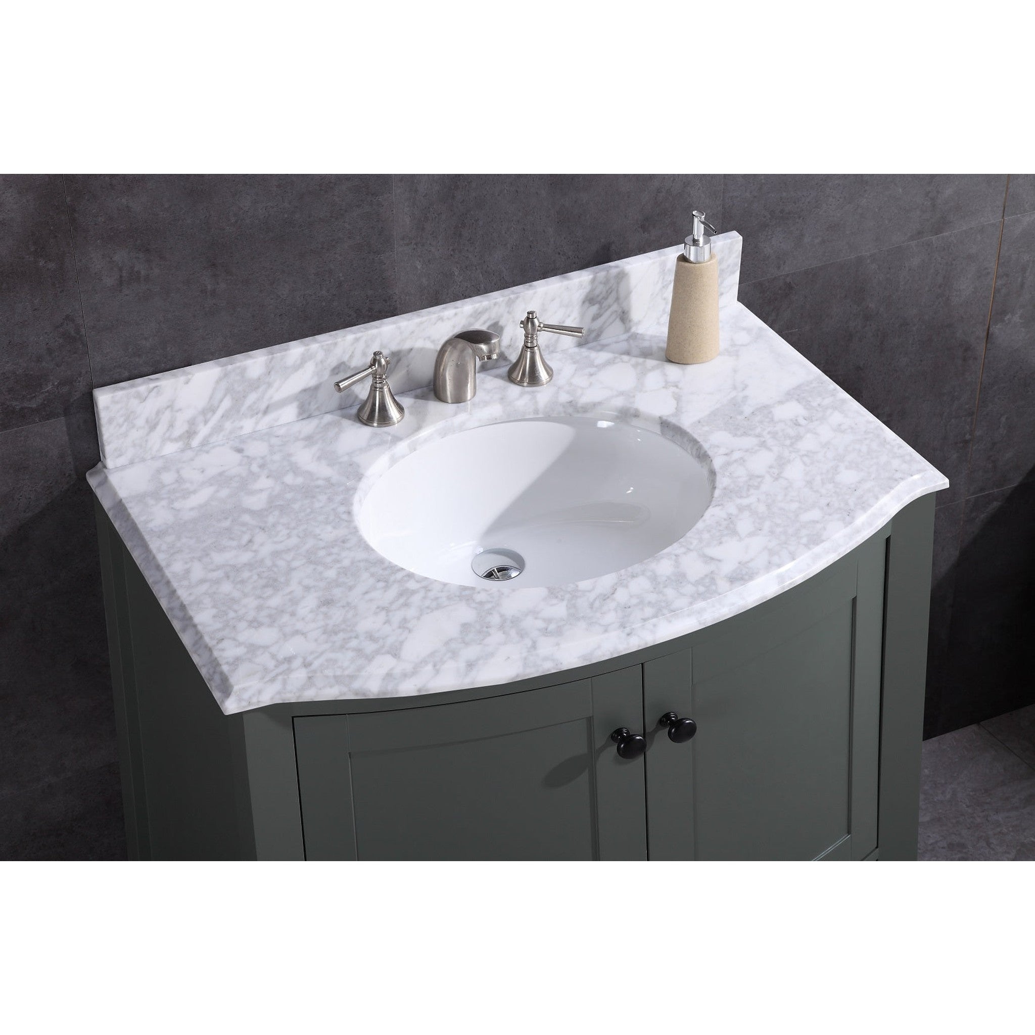 Legion Furniture 36" Pewter Green Bathroom Vanity - Pvc