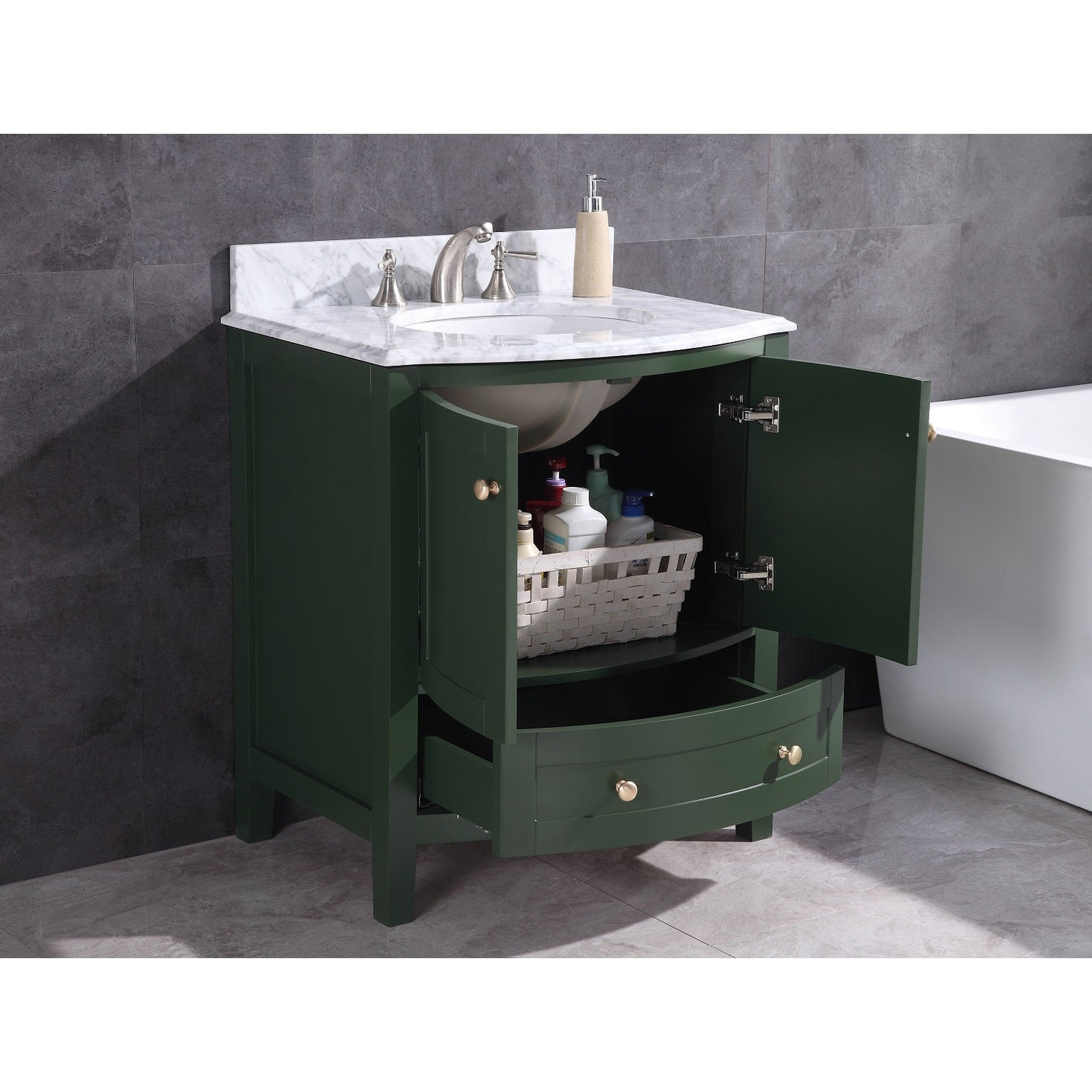 Legion Furniture 36" Vogue Green Bathroom Vanity - Pvc