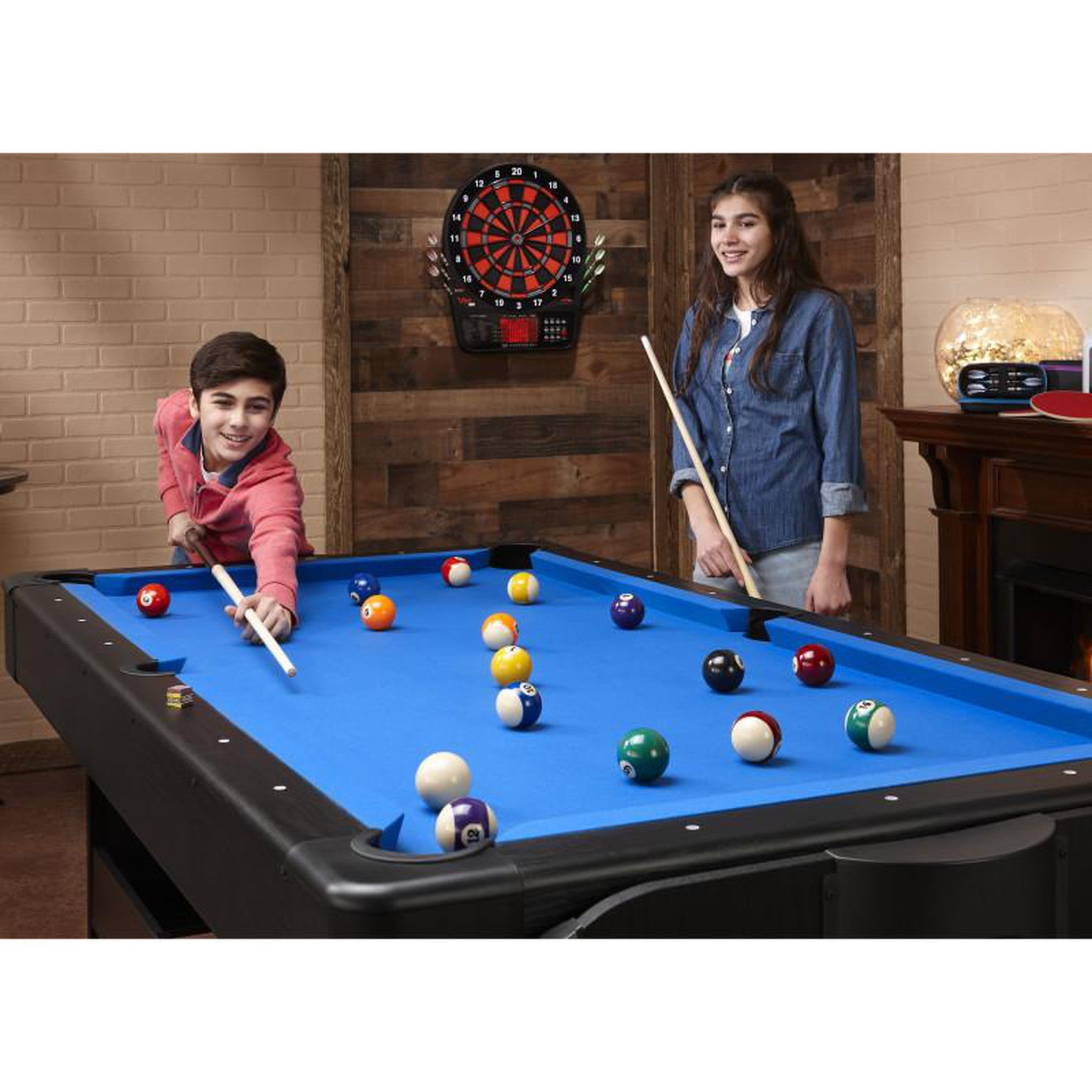 Fat Cat Original 3-in-1 Blue 7' Pockey™ Multi-Game Table