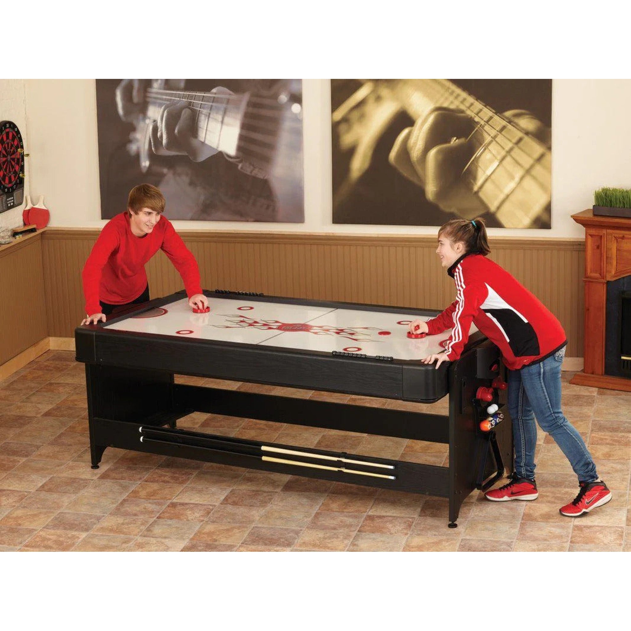 Fat Cat Original 2-in-1 7' Pockey™ Multi-Game Table