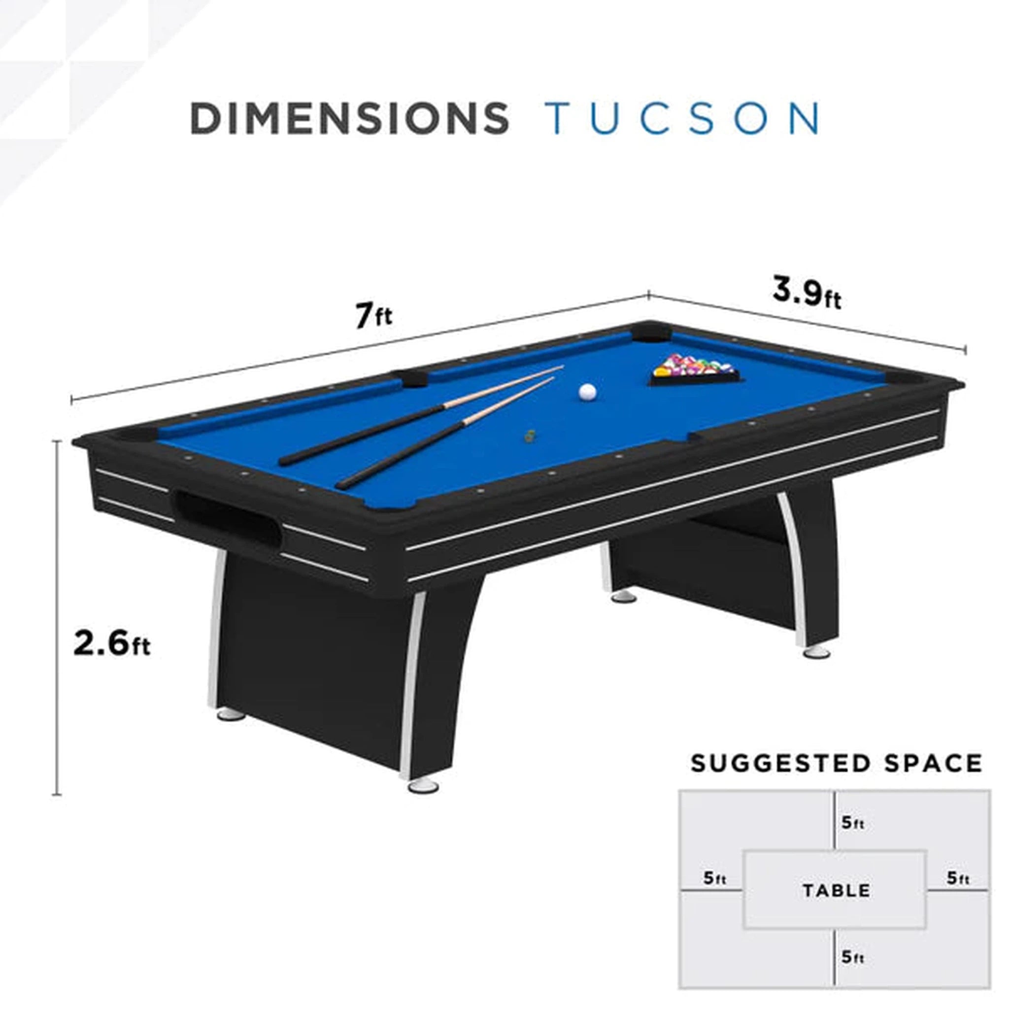 Fat Cat Tucson 7' Billiard Table