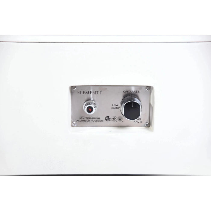Elementi Plus ATHENS Marble Porcelain Fire Table