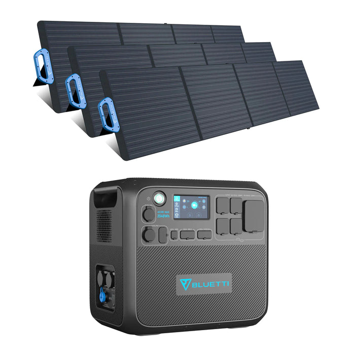 BLUETTI Solar Generator Kit | AC200MAX + 3*PV200