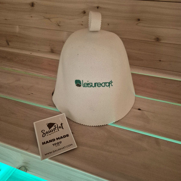 Leisurecraft Sauna Hat - White