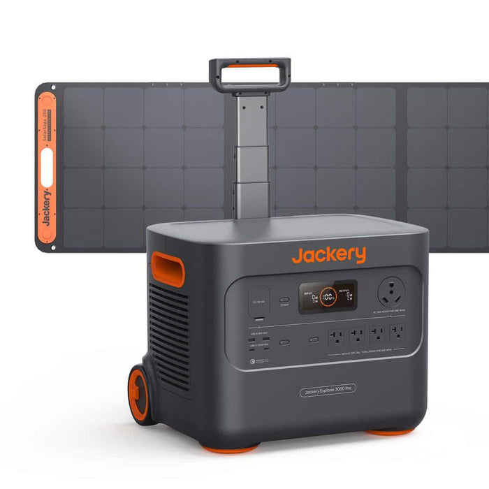 Jackery Solar Generator 3000 Pro Portable Power Station with 1 Solar Saga Panel