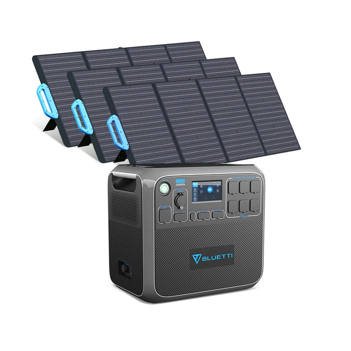 BLUETTI Solar Generator Kit | AC200P + 3*PV120
