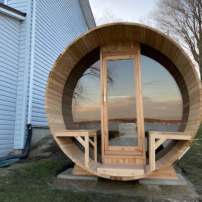 Dundalk Leisurecraft Canadian Timber 6 Person Tranquility MP Barrel Sauna | CTC2345MPE