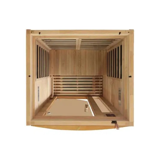Golden Designs "Barcelona" Sauna Dynamic Low EMF FAR Infrared Sauna w/ Hemlock