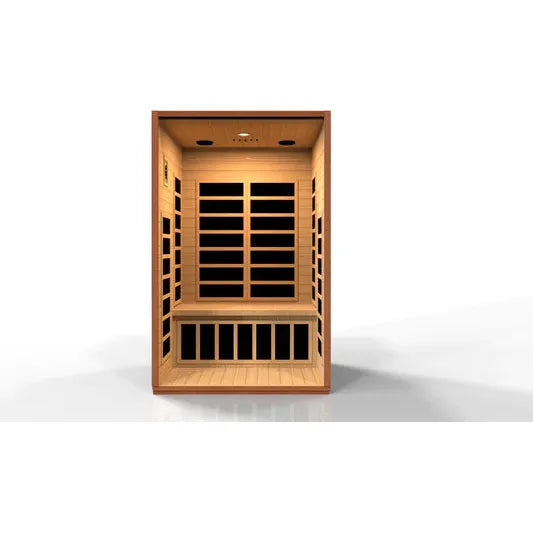 Golden Designs Dynamic Cordoba 2-person Low EMF (Under 8MG) FAR Infrared Sauna (Canadian Hemlock)