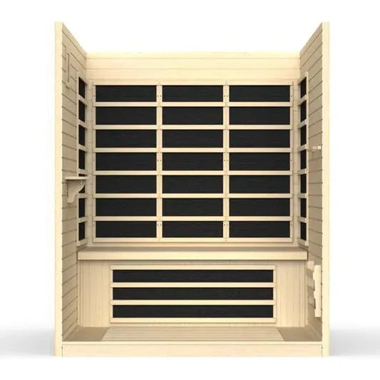 Golden Designs "Vila" 3-Person Ultra Low EMF FAR Infrared Sauna