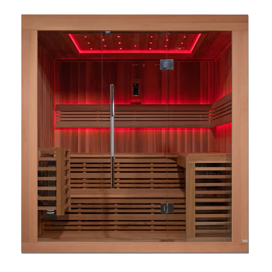 Golden Designs "Osla" Edition 6-Person Traditional Steam Sauna - Canadian Red Cedar