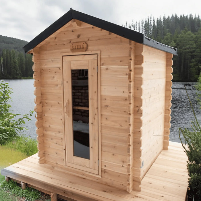 Dundalk Leisurecraft Canadian Timber 2-3 Person Granby Cabin Sauna | CTC66W