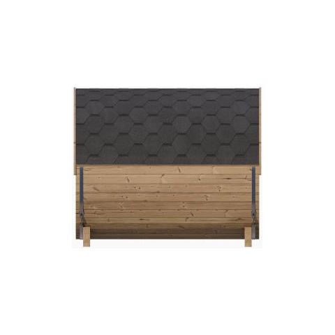 SaunaLife 6 Person 7' Long Barrel Sauna | Glass Front