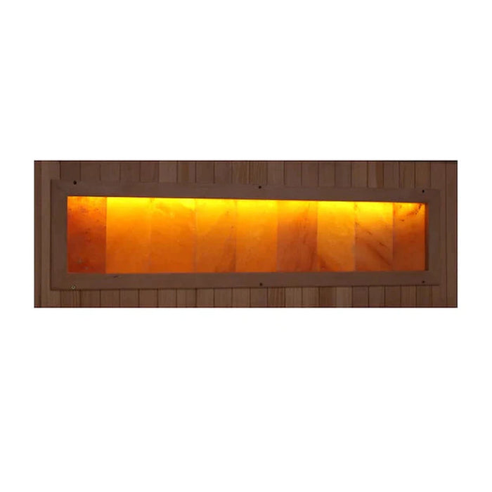 Golden Designs 1-2-Person Full Spectrum PureTech™ Near Zero Infrared Sauna with Himalayan Salt Bar (Canadian Hemlock)