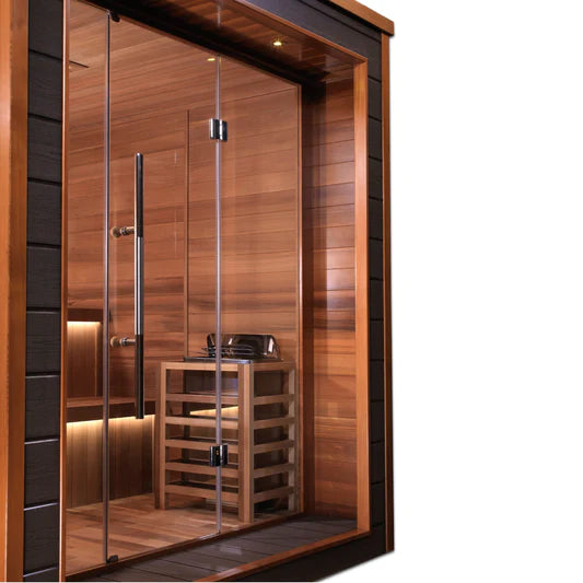 Golden Designs "Bergen" 6-Person Outdoor/Indoor Traditional Steam Sauna (GDI-8206-01) - Canadian Red Cedar Interior