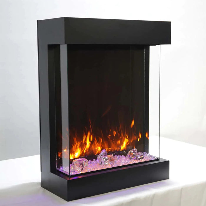 Amantii Cube 2025WM Freestand - 3 Sided Electric Fireplace