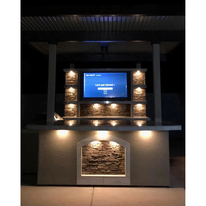 Kokomo Grills St. Croix Outdoor Kitchen w/ Built In BBQ Grill and 12x12 Patio Cover