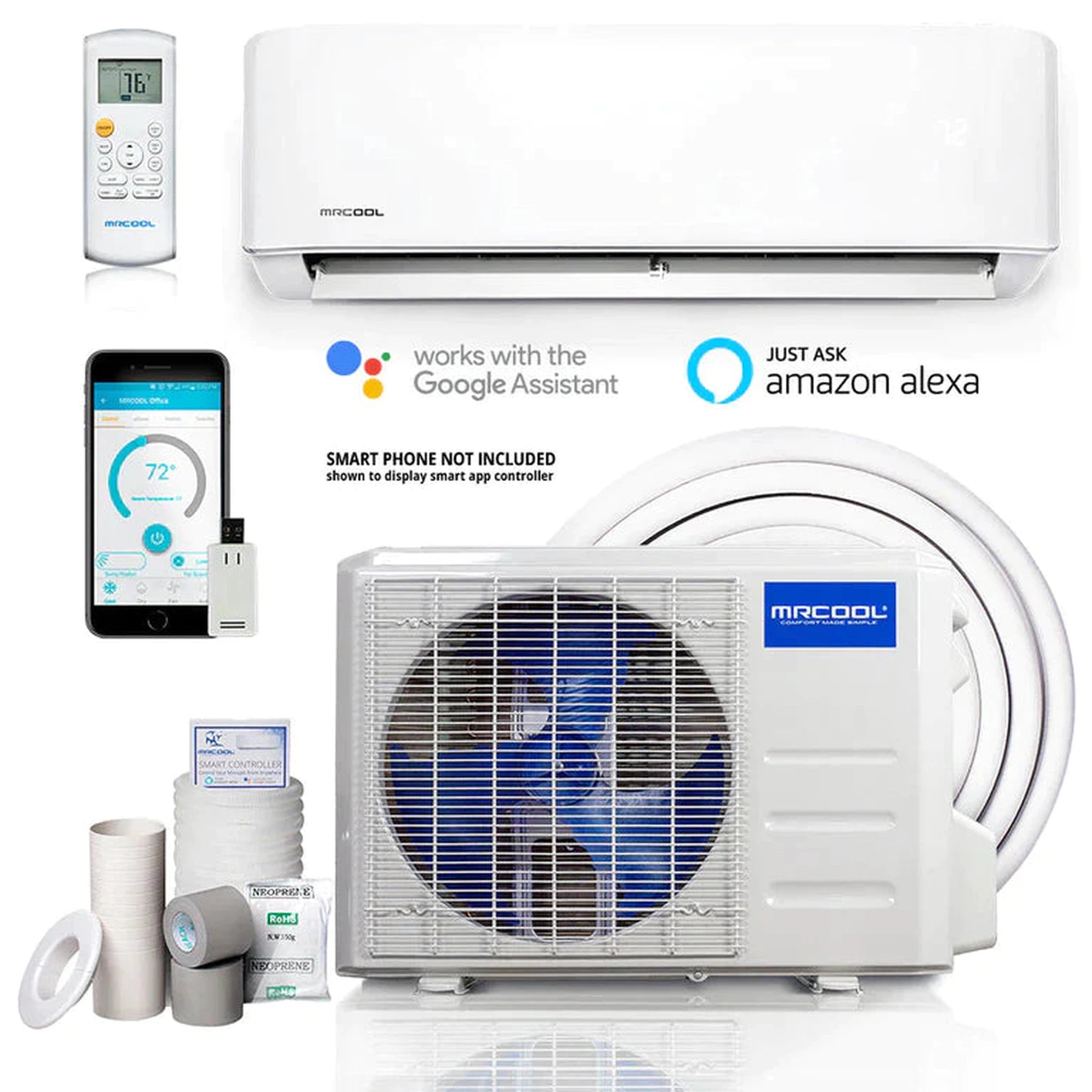 Mrcool Advantage 4th Gen 9,000 Btu 3/4 Ton Ductless Mini Split Air Conditioner And Heat Pump