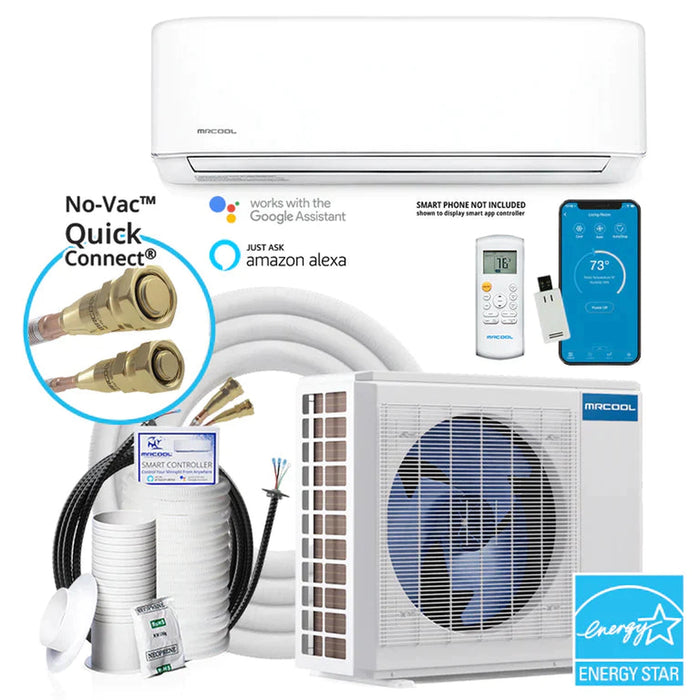 Mrcool Diy 4th Gen E Star Ductless Mini Split Heat Pump Complete System, Energy Star, 4th Gen