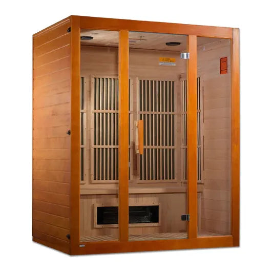 Golden Designs Maxxus Alpine Dual Tech 3-person Low EMF FAR Infrared Sauna (Canadian Hemlock)