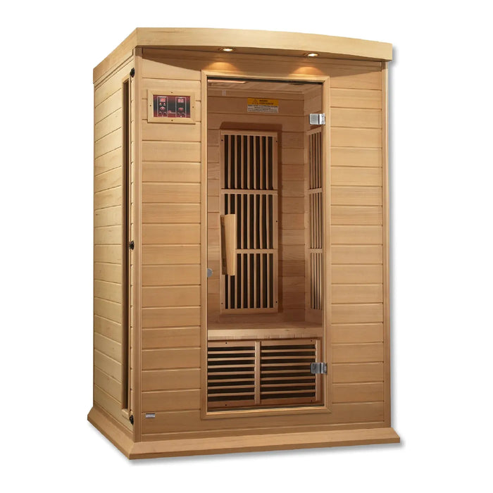 Golden Designs Sauna Maxxus 2-Person, Low EMF (Under 8MG) FAR Infrared Sauna (Canadian Hemlock)