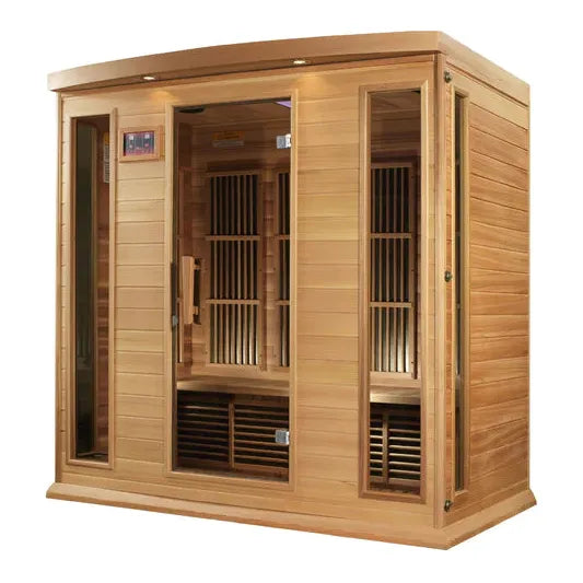 Golden Designs Sauna Maxxus 4-person Low EMF FAR Infrared Sauna (Canadian Hemlock)