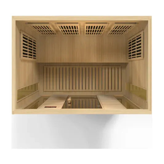 Golden Designs Sauna Maxxus 4-person Low EMF FAR Infrared Sauna (Canadian Hemlock)