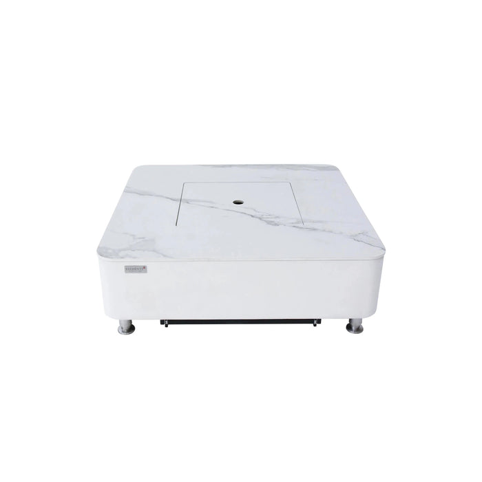 Elementi Plus ANNECY Marble Porcelain Fire Table