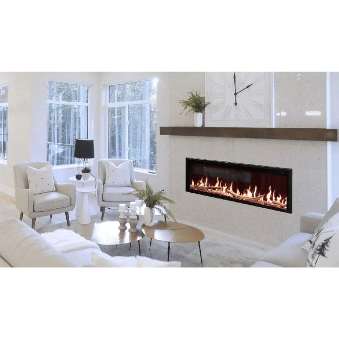 Modern Flames Orion Slim Heliovision Virtual Linear Built-In Electric Fireplace, 52", 60", 76", 100"