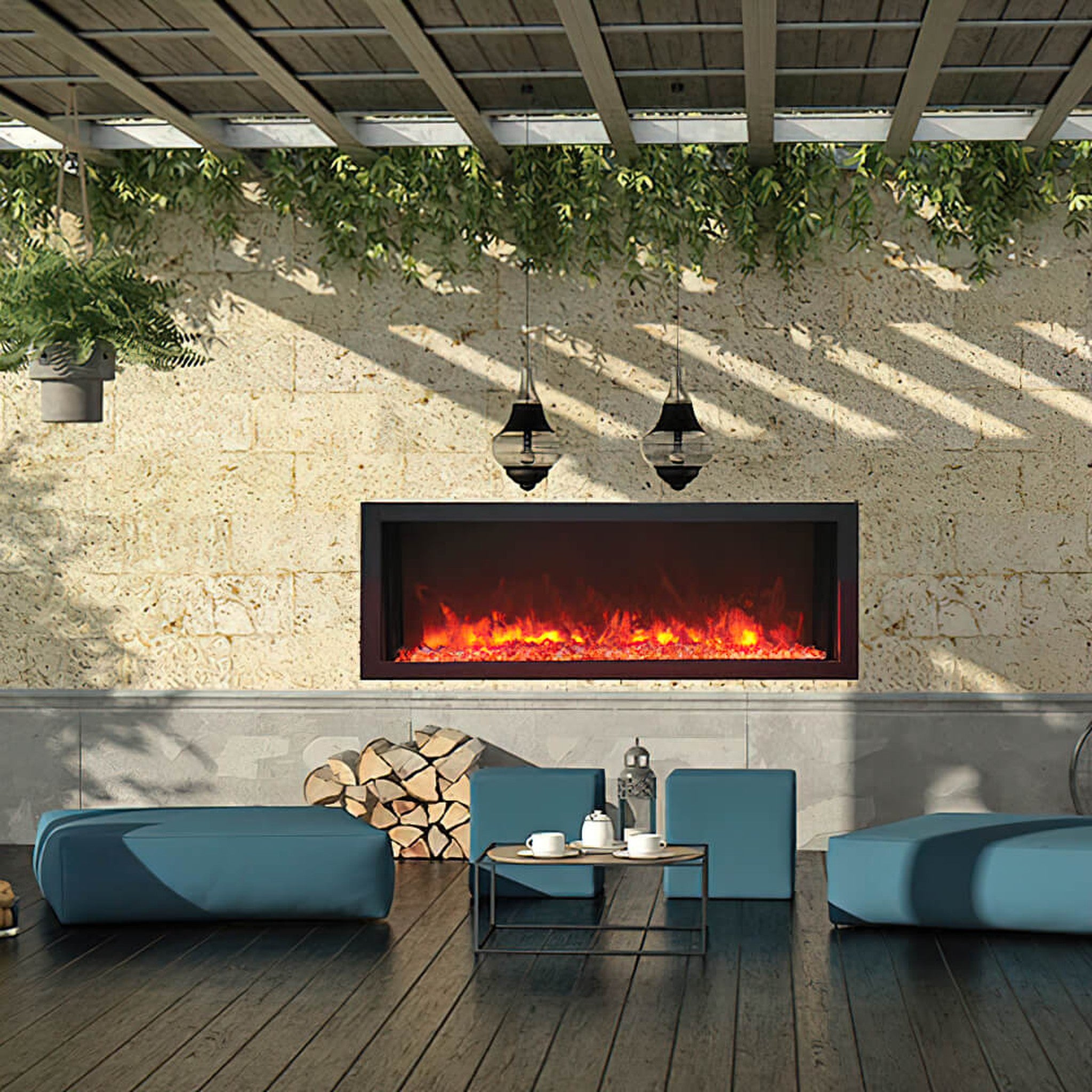Remii Extra Slim - 4" Deep Electric Fireplace