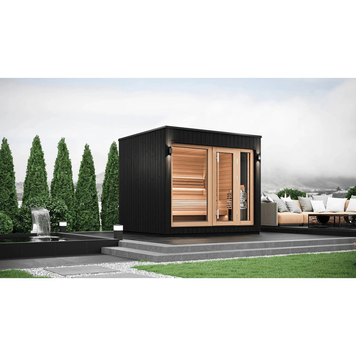 SaunaLife Model G7S Pre-Assembled Outdoor Home Sauna