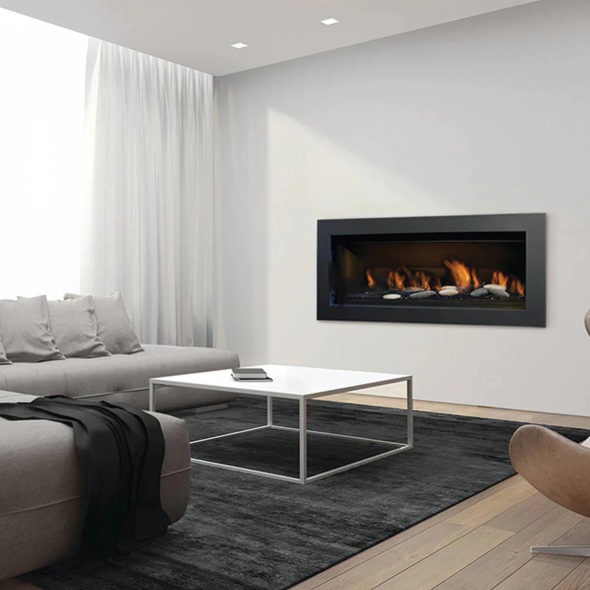 Sierra Flame Stanford Deluxe - 55" Direct Vent Linear Fireplace