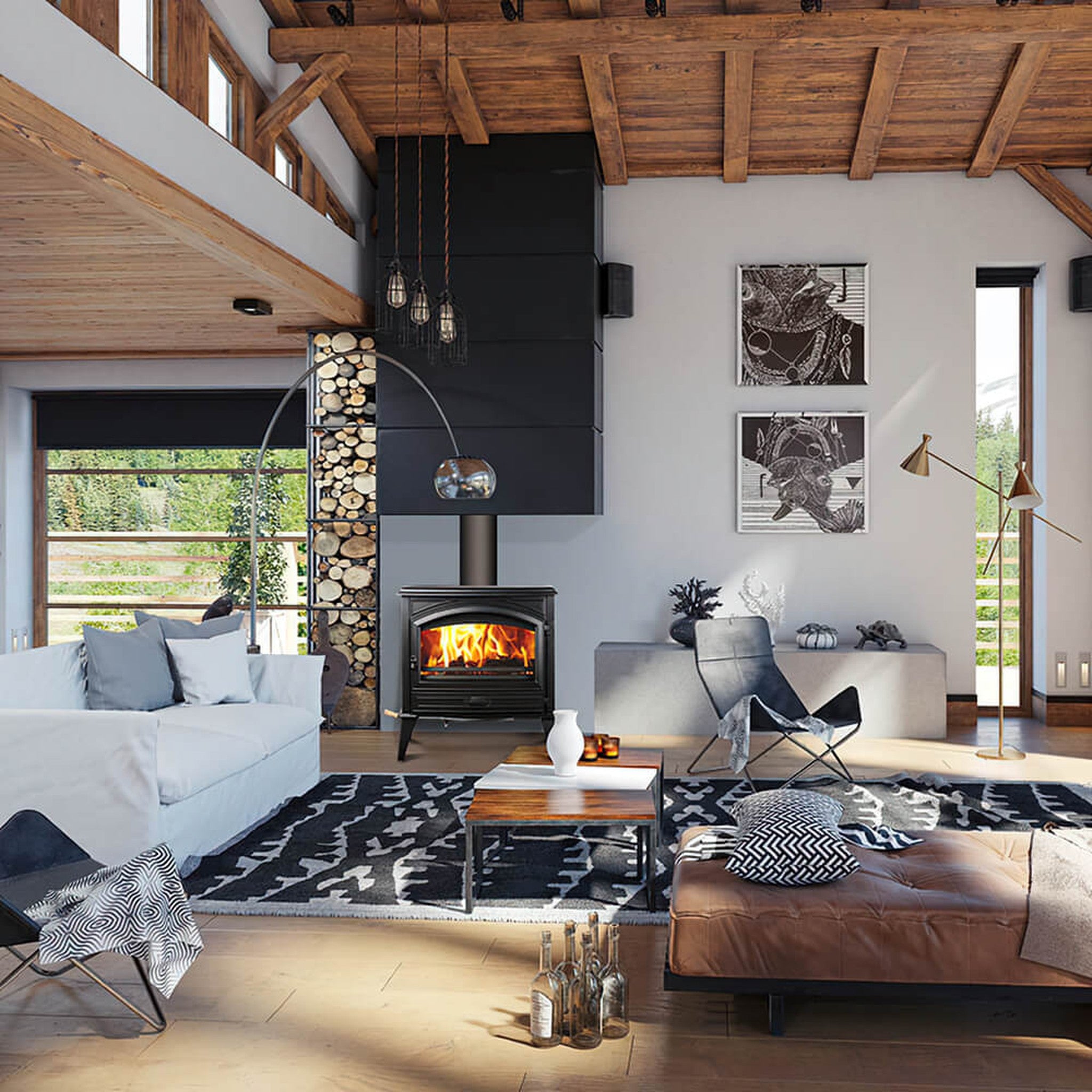 Sierra Flame Lynwood - Wood Burning Stove