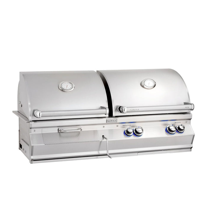 Fire Magic A830i Aurora Built-In Gas & Charcoal Combination Grill