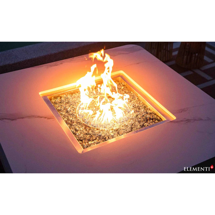 Elementi Plus ANNECY Marble Porcelain Fire Table