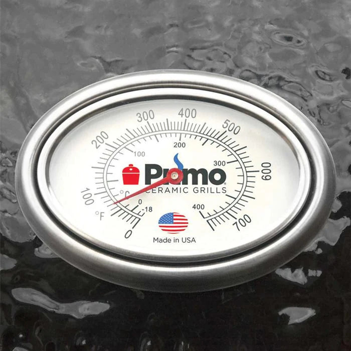 Primo CJRC Junior Oval Ceramic Charcoal All-In-One Kamado Grill Head on Wheeled Cradle
