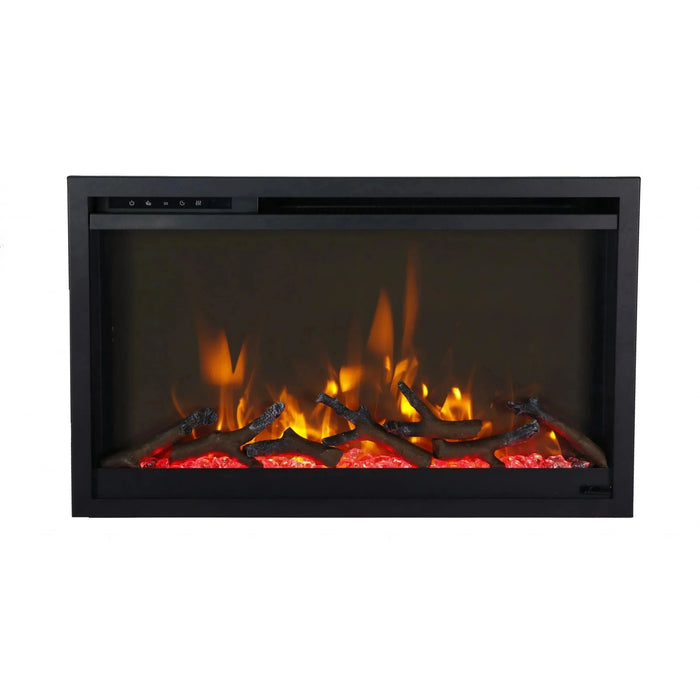 Amantii - Traditional Xtra Slim Smart Built-in/Wall Mounted Electric Fireplace