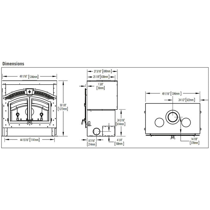 Napoleon High Country™ 6000 Wood Fireplace