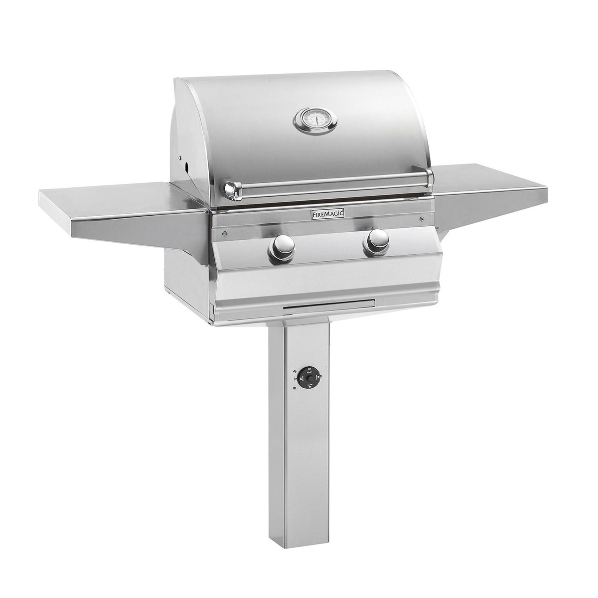 Fire Magic MultiUser CM430s Choice 24Inch Gas Grill on Post In Gro