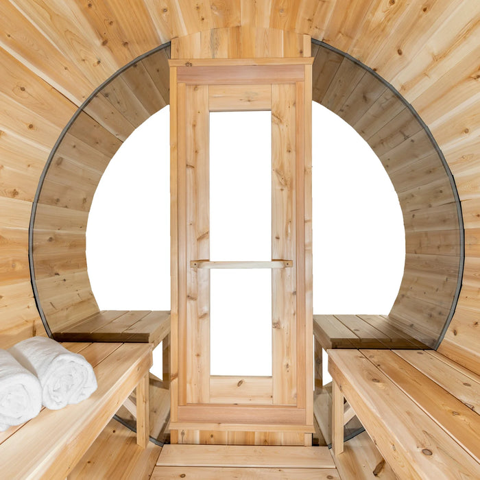 Dundalk Leisurecraft Canadian Timber 6 Person Tranquility MP Barrel Sauna | CTC2345MP