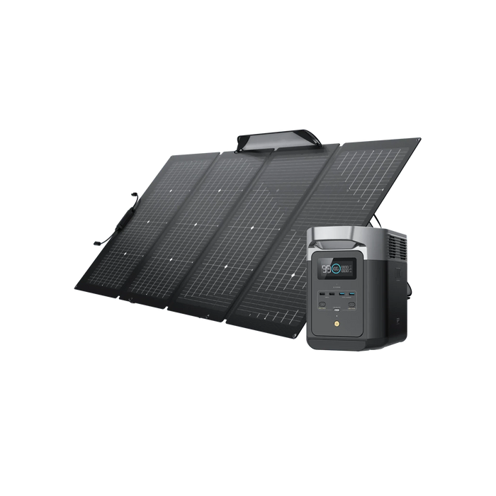 EcoFlow DELTA 2 + 220W Portable Solar Panel