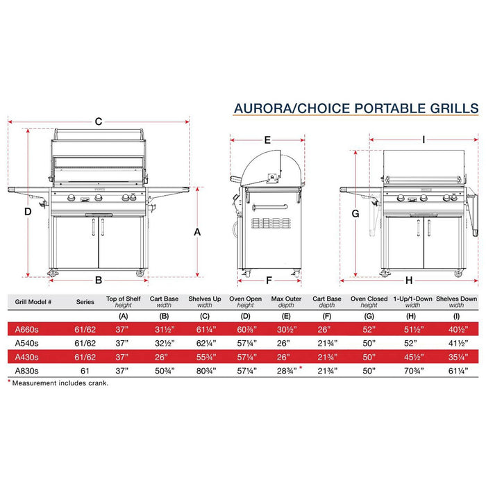 Fire Magic A540s Aurora 30-Inch Gas Grill on Cart