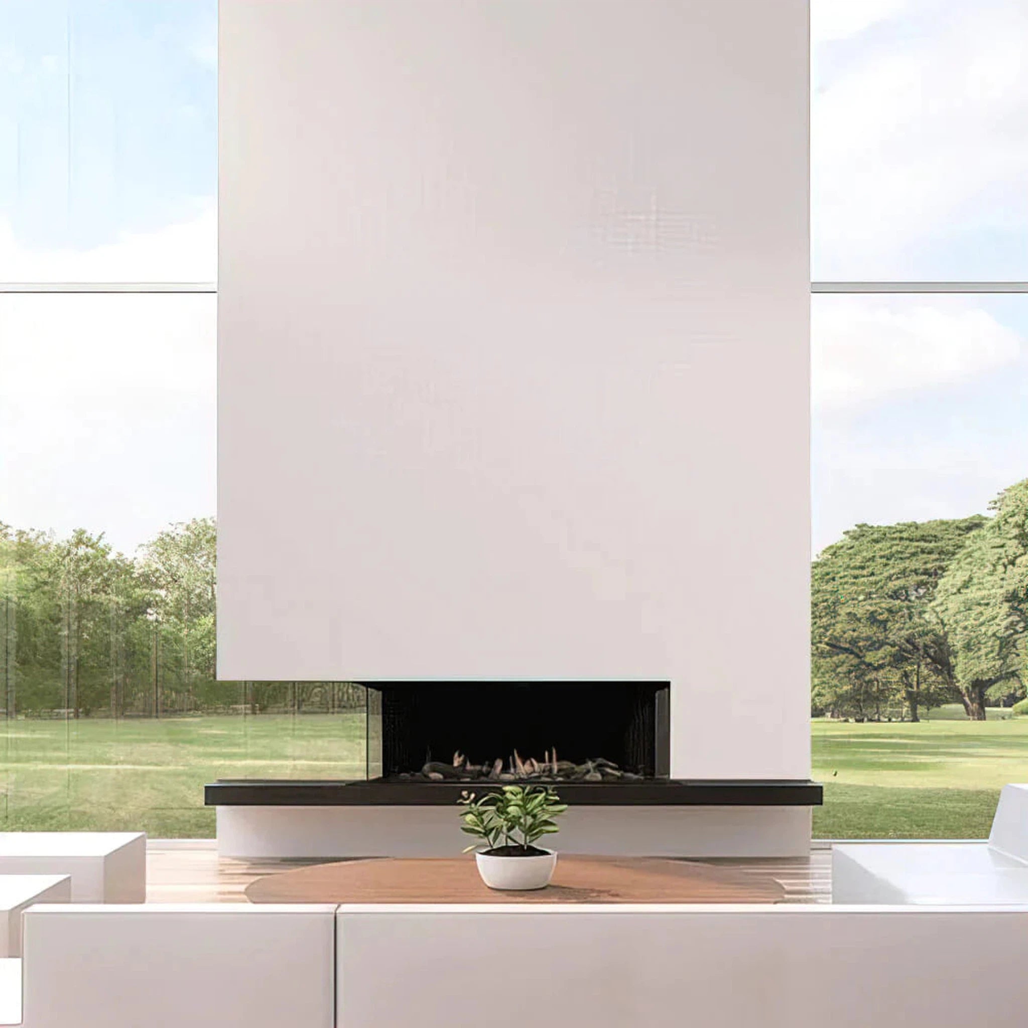 Sierra Flame Toscana - Three Sided Fireplace