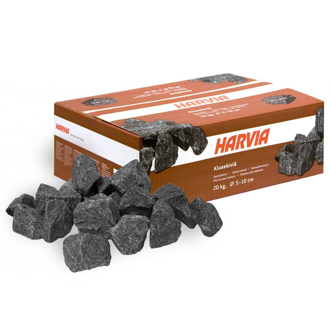 Harvia Cilindro Half Series Sauna Stones (Required sauna stones 200 lbs (5 boxes))