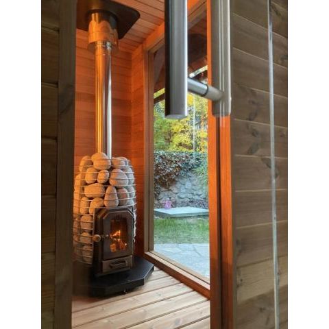 HUUM Thru-Ceiling Sauna Wood Stove Chimney Set