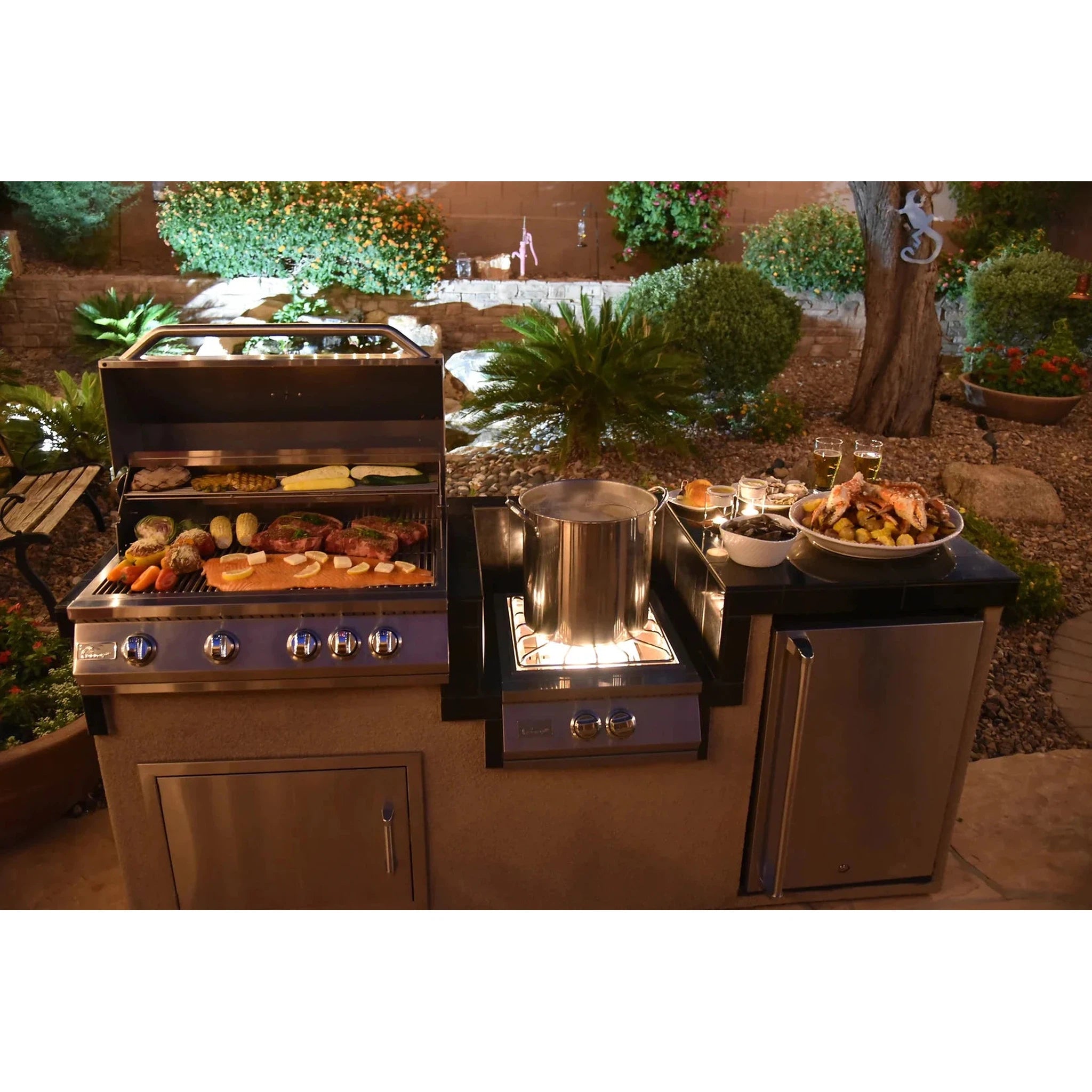 KoKoMo Grills 32" 4 Burner Built In Gas Grill