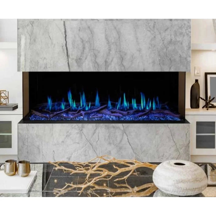 Modern Flames Orion Multi Heliovision Virtual Linear Built-In Electric Fireplace, 9" Deep - 18", 52", 60", 76", 100", 120"