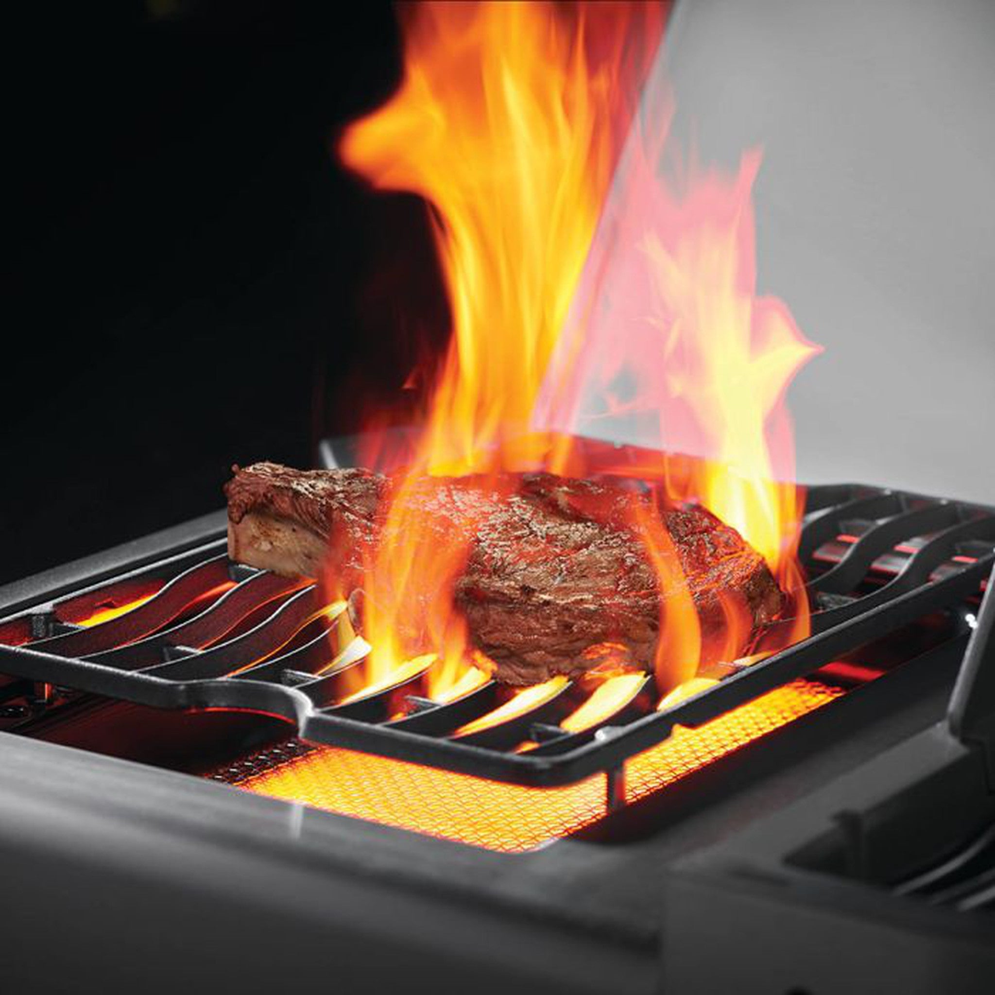Napoleon Prestige 500 RSIB- Freestanding Gas Grill with Infrared Rear Burner and Infrared Side Burner and Rotisserie Kit