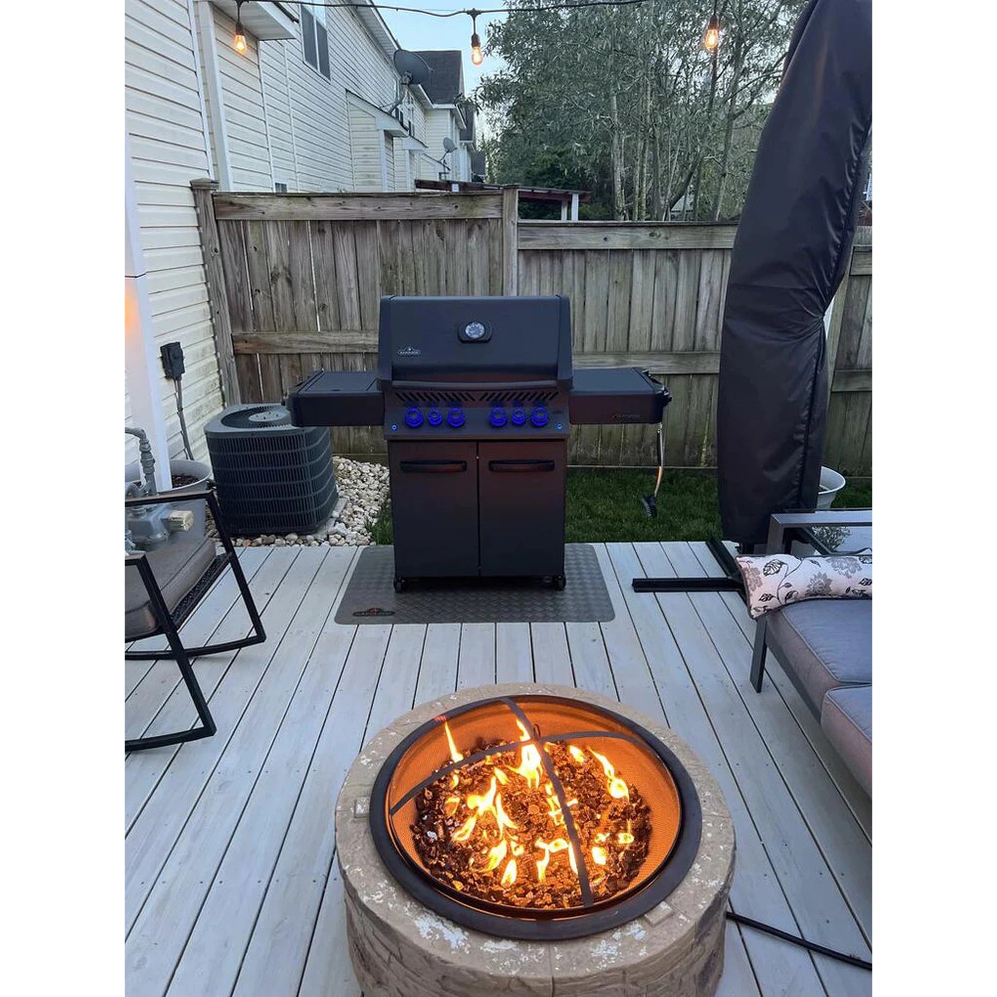 Napoleon Phantom Prestige 500 Connected Gas Grill with Infrared Side and Rear Burners, Evolved 2025, Matte Black