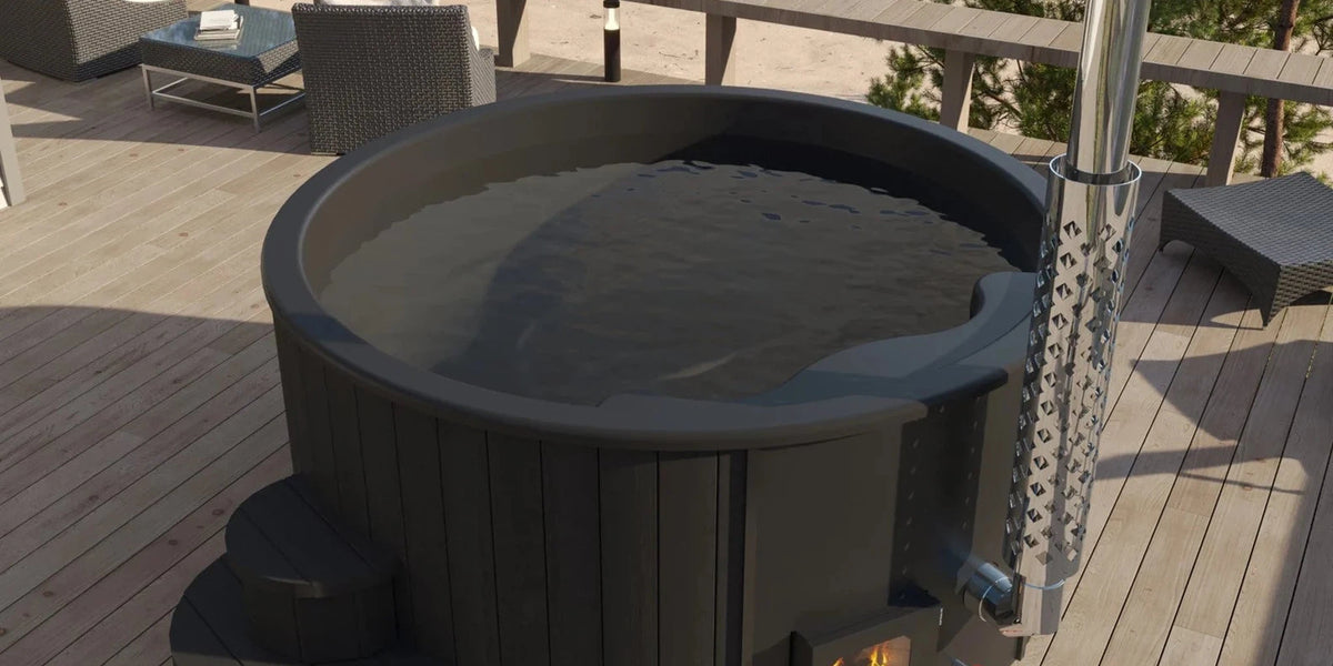 SaunaLife Model S4 WoodFired Hot Tub — Direct Home Connection